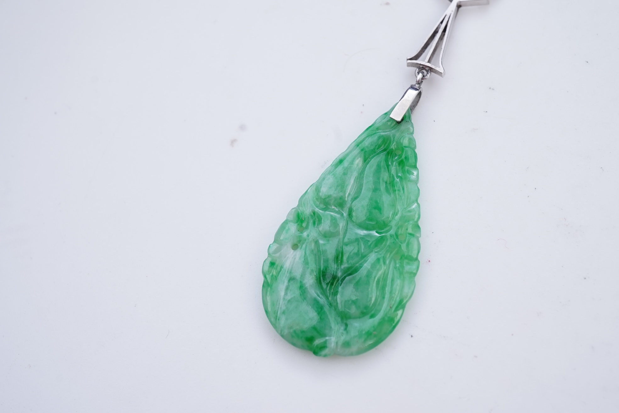 A jadeite demi-parure, 1920s